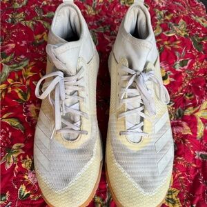 Adidas Athletic Shoes White Cream Breathable Mesh court volleyball shoes